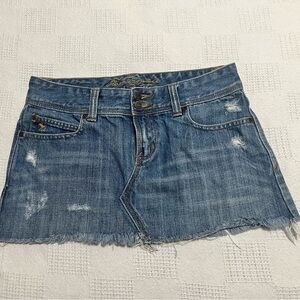 Vintage Y2K Abercrombie  Micro Jeans skirt Size 0